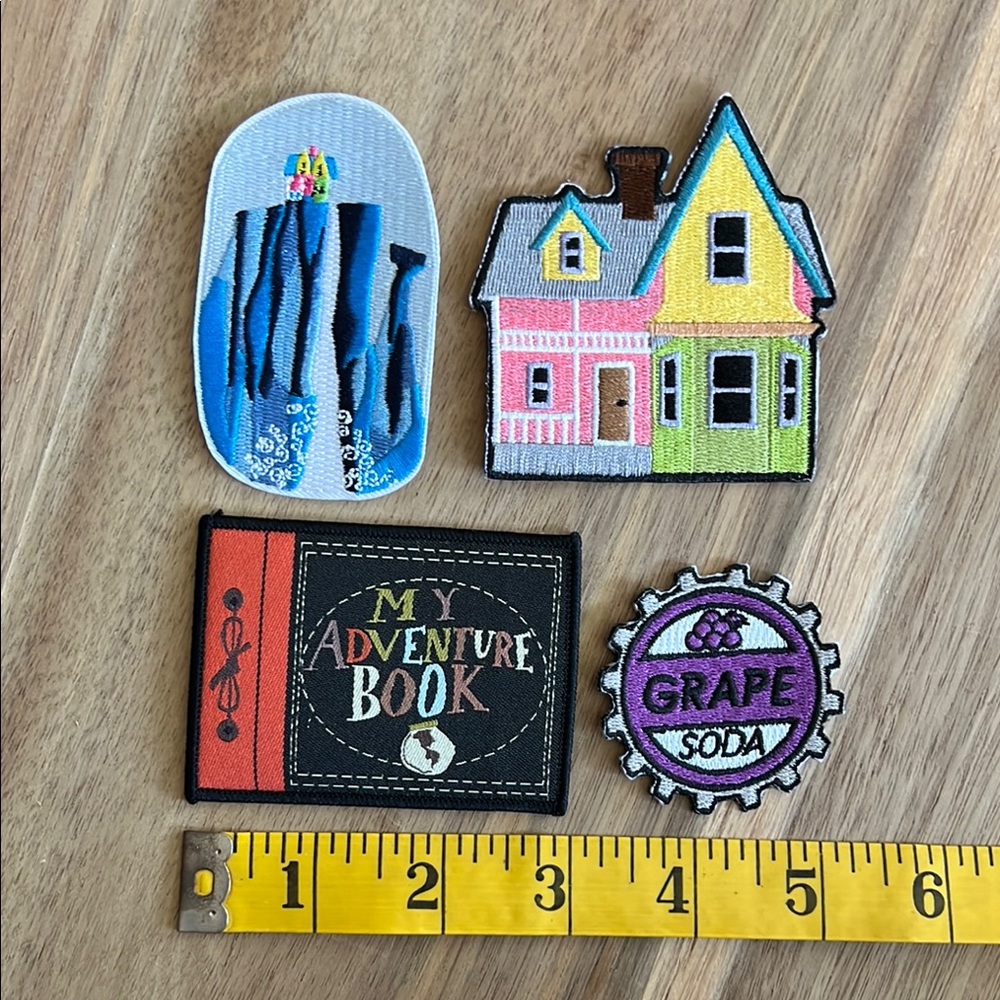 Disney - Pixar UP Colorful Embroidered Patches Set